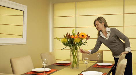 Roman Blinds Sunshine Coast for Dining Area