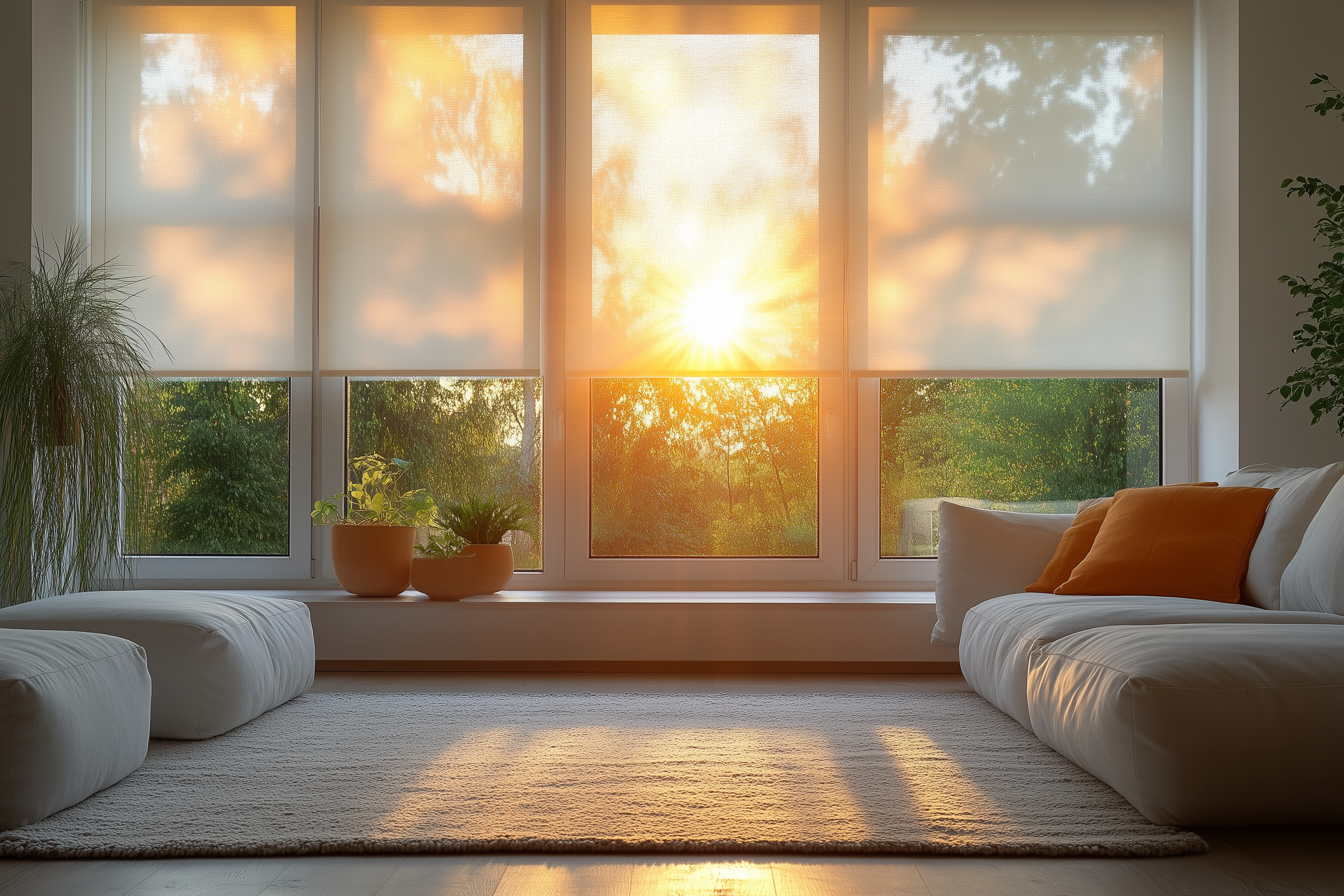 Sunscreen Blinds Improve Daytime Privacy